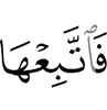 so follow it